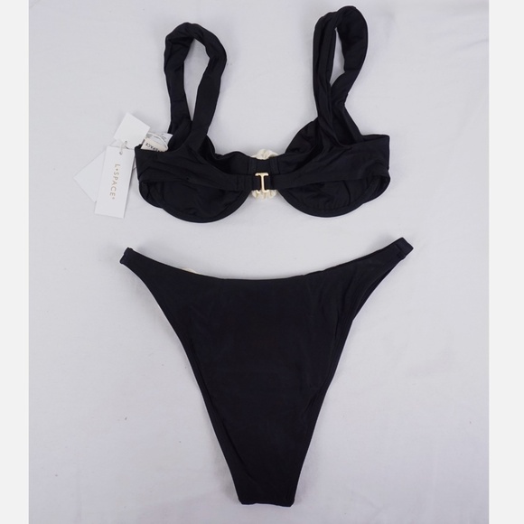 LSPACE Rosette Stella Top & Matching Leilani Bottom Bitsy Bikini Set - Picture 3 of 8